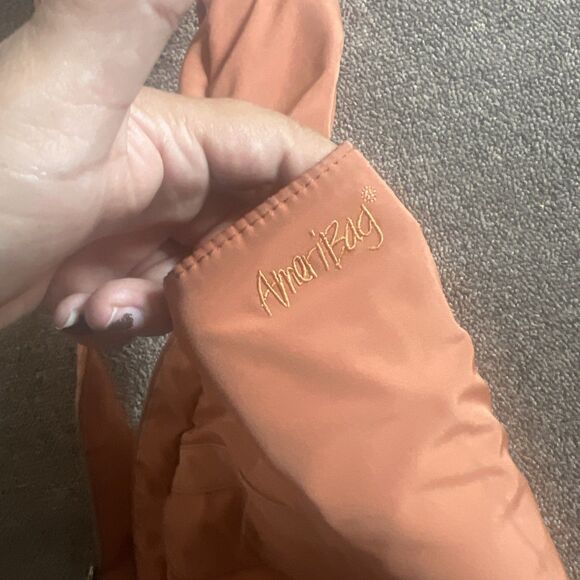 Ameribag Healthy Back Bag Orange Sling Backpack 17" Shoulder Crossbody Nylon Bag - Picture 3 of 6